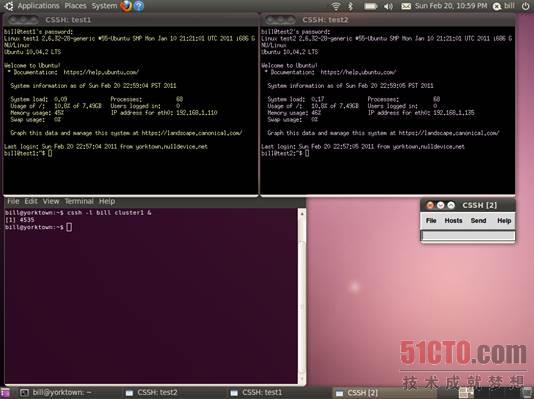 启动中的 ClusterSSH