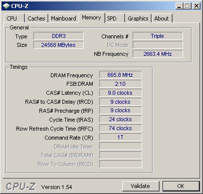 CPU-Z软件检测信息 