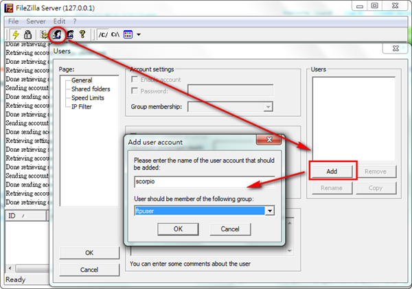 filezilla server/安装