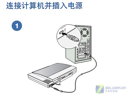 看图说话 轻松安装爱普生V100扫描仪 