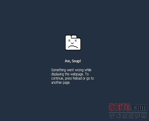 Google Chrome浏览器错误页面
