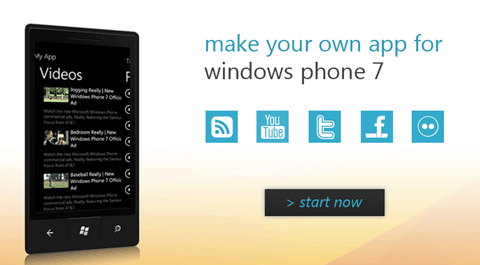 无代码生成你的Windows Phone 7应用