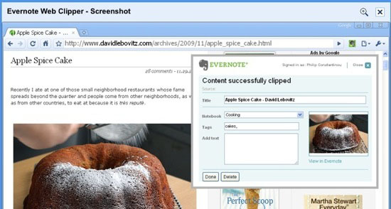  Evernote Web Clipper