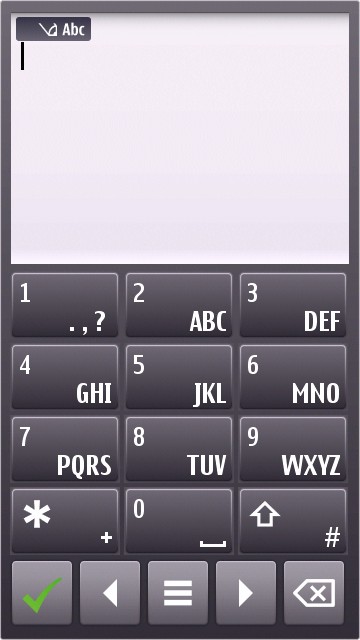 图：诺基亚Symbian Anna虚拟键盘