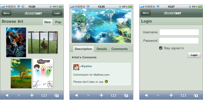 Mobile Web承接Web的视觉体验