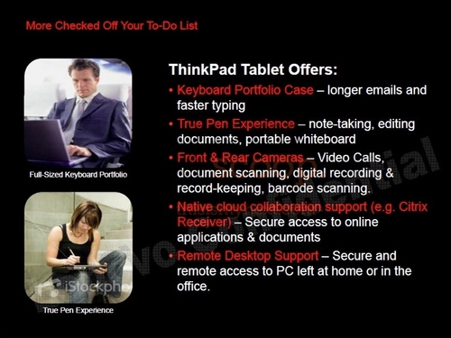 联想将推出ThinkPad平板 运行蜂巢系统