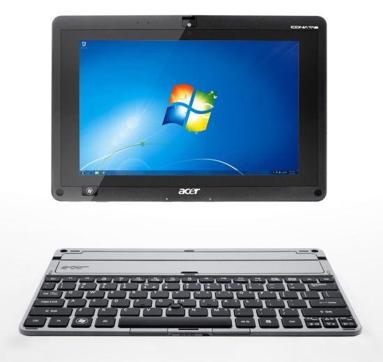 搭载Windows 7的宏碁Iconia Tab W500