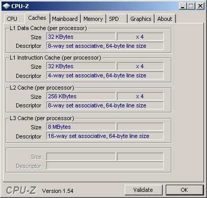 CPU-Z软件检测信息 
