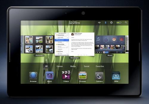 BlackBerry PlayBook搭载了全新的BlackBerry平板电脑 OS系统