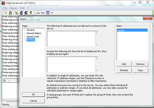 filezilla server/安装