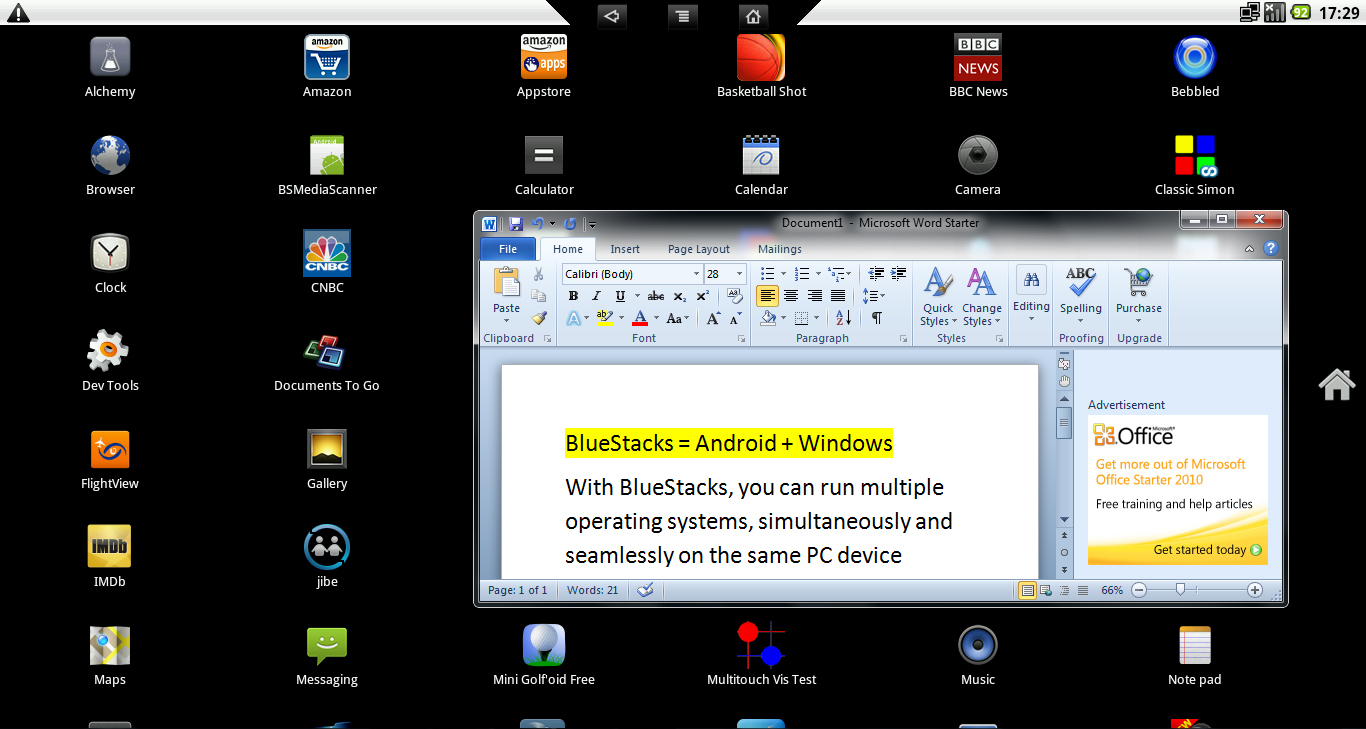 Android应用程序能运行在Windows上