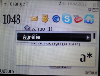 Select the contact