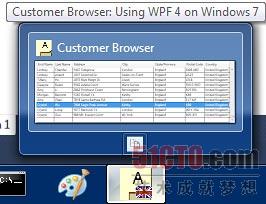 自定义缩略图图像（只显示DataGrid）和“Copy”工具栏按钮