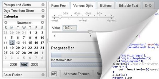 Dijit – The Dojo Toolkit