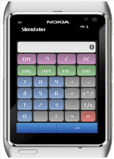 Calculator应用程序在模拟器中启动