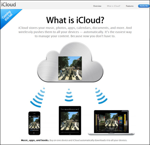 图2：苹果官网iCloud
