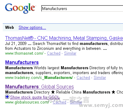 Manufacturers