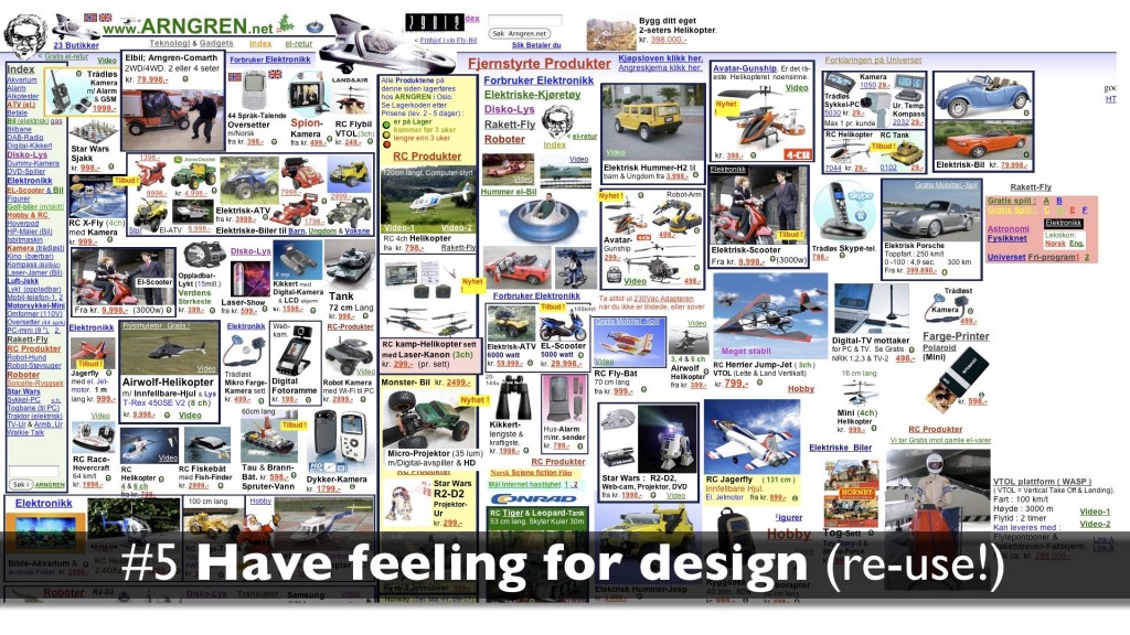 Skill 5: have feeling for design