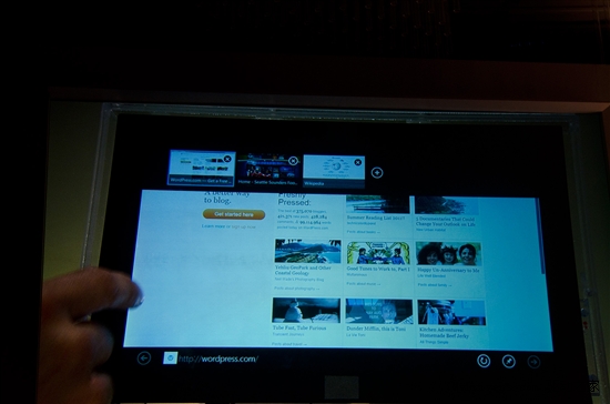 Windows 8上的IE10、触摸键盘