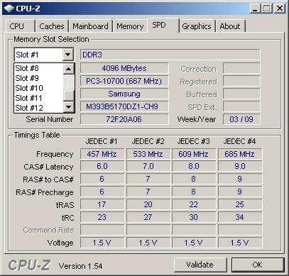 CPU-Z软件检测信息 