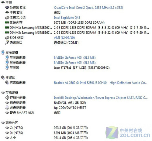 高效稳定 HP Pro4500商用台式机评测 