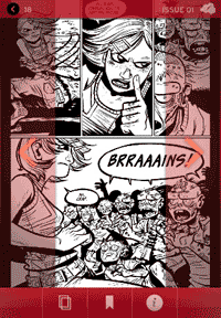 iPhone应用中界面设计的优秀实例之Panelfly Comics