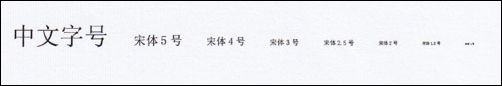 不同字号字体表现