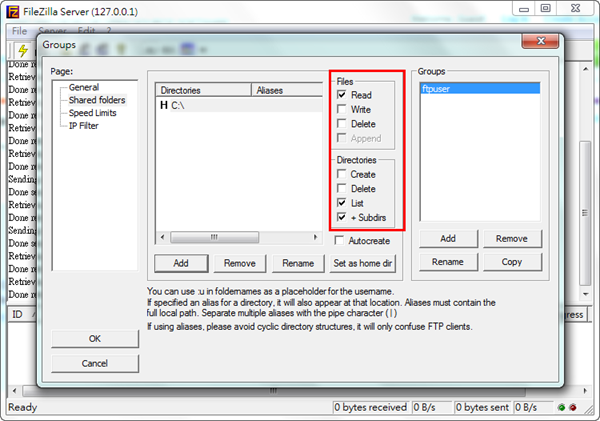 filezilla server/安装