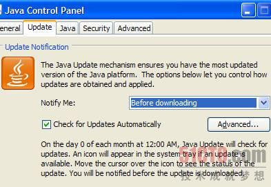 Java自动更新设置