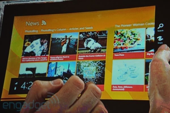 微软首次展示Windows 8