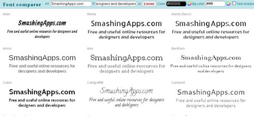 Font-Comparer_Web_Applications_Web_Designers