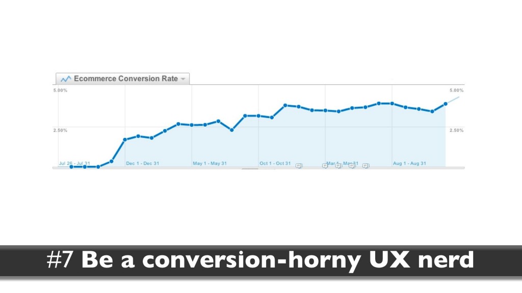 Skill 7: Be a conversion-horny UX nerd