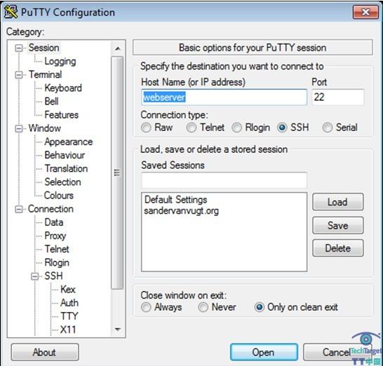 PuTTY配置,SSH,红帽
