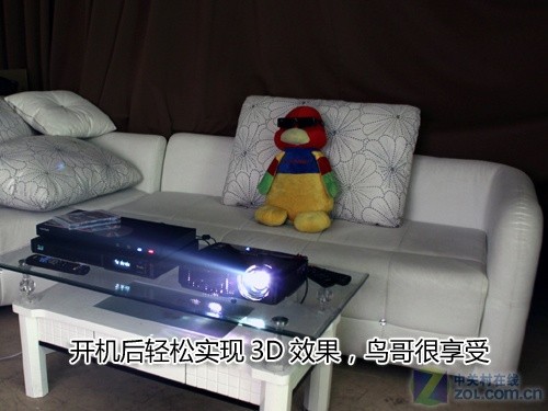 万元看高清3D电影 优派投影套装试用 