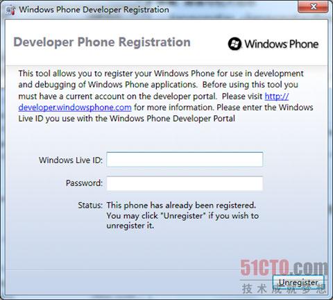 Windows Phone Developer Registration
