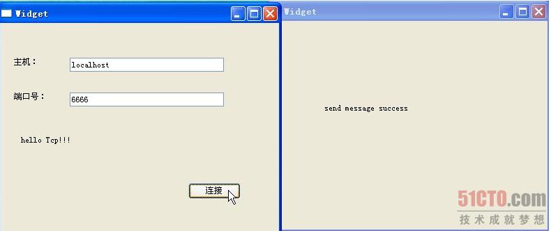 Qt TCP协议 传输简单字符串实例