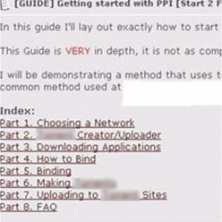 图7 P2P网站的假冒下载列表