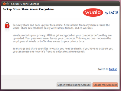 wuala for ubuntu client dropbox alternative