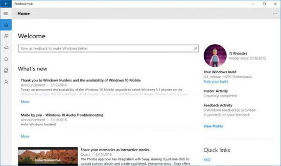 [图]Windows 10 Build 14291发布：Edge引入扩展支持