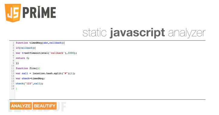 JSPrime：基于JavaScript DOM XSS检测的轻量级代码审计工具