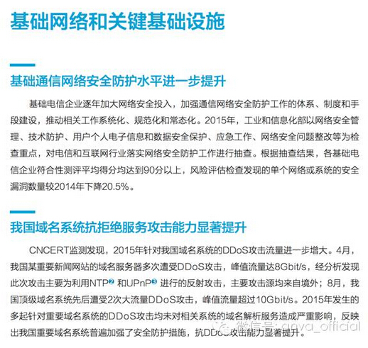 【干货】CNCERT权威发布《2015年我国互联网网络安全态势综述》