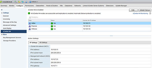 图D. vCenter High Availability节点