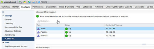 图C.为passive和witness节点配置网络
