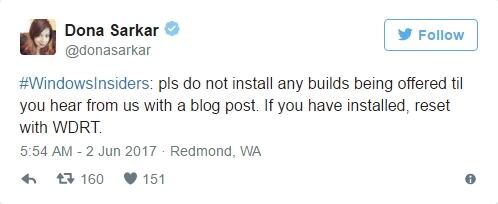 Windows 10失误推送Build 16212系统更新：一堆设备瘫痪