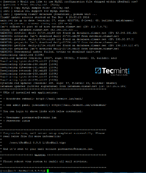 iRedMail 安装总结