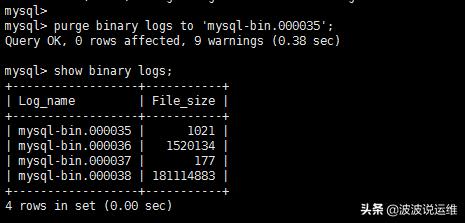 关于Mysql数据库清理binlog日志命令总结