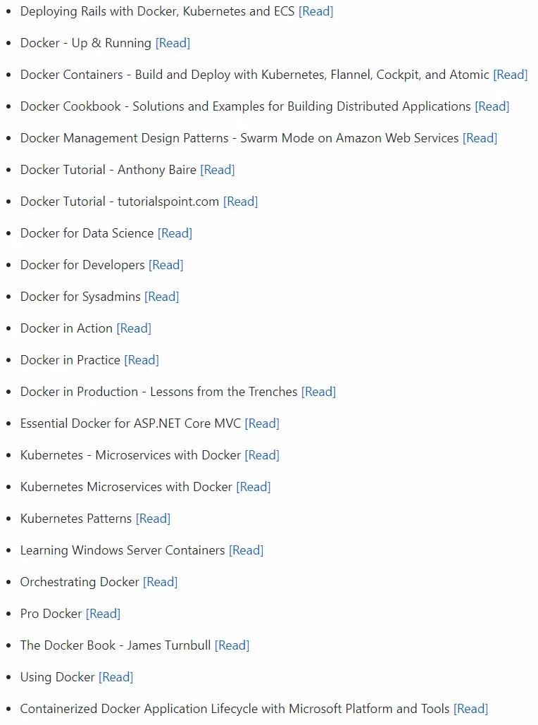 GitHub上找到的更适合初学者的几本Docker免费电子书