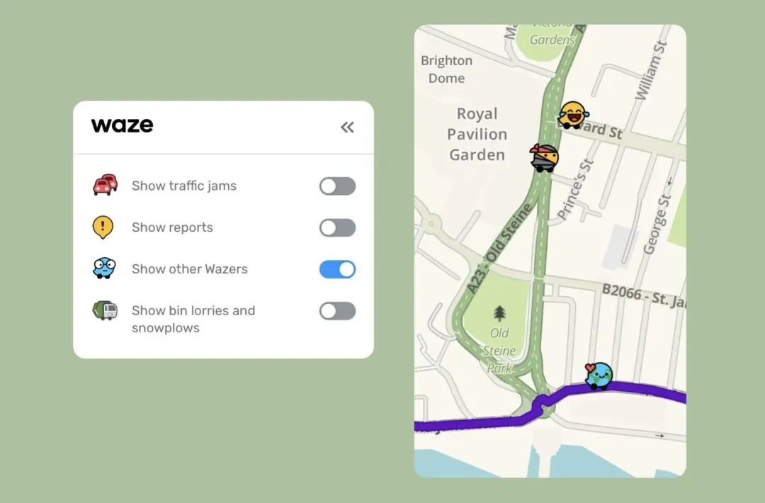 Waze——社会证明