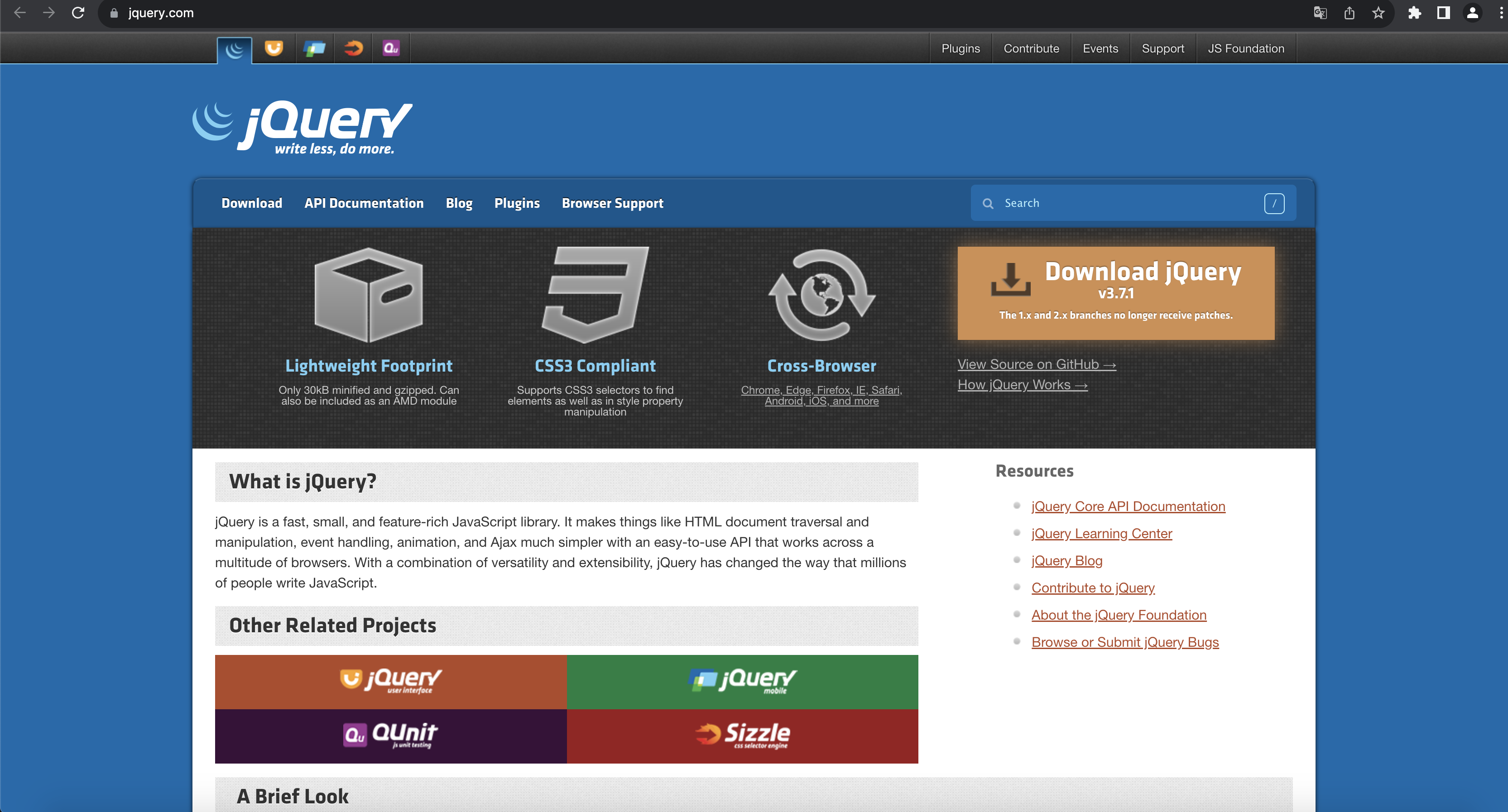JQuery 官网