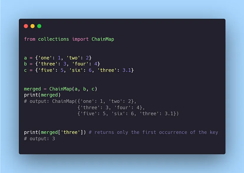 使用Python ChainMap的示例